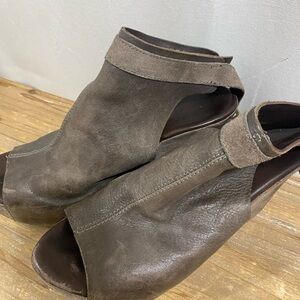 Kork-Ease Dark Brown Leather Mules